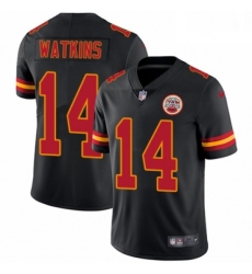 Men Nike Kansas City Chiefs 14 Sammy Watkins Limited Black Rush Vapor Untouchable NFL Jersey Men Nike Kansas City Chiefs 14 Sammy Watkins Limited Black Rush Vapor Untouchable NFL Jersey