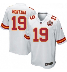 Men Nike Kansas City Chiefs 19 Joe Montana Game White NFL Jersey Men Nike Kansas City Chiefs 19 Joe Montana Game White NFL Jersey