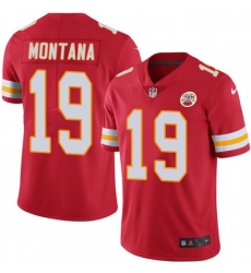 Men Nike Kansas City Chiefs 19 Joe Montana Red Team Color Vapor Untouchable Limited Player NFL Jersey Men Nike Kansas City Chiefs 19 Joe Montana Red Team Color Vapor Untouchable Limited Player NFL Jersey