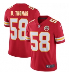 Men Nike Kansas City Chiefs 58 Derrick Thomas Red Team Color Vapor Untouchable Limited Player NFL Jersey Men Nike Kansas City Chiefs 58 Derrick Thomas Red Team Color Vapor Untouchable Limited Player NFL Jersey