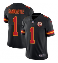Nike Chiefs #1 Leon Sandcastle Black Mens Stitched NFL Limited Rush Jersey Nike Chiefs #1 Leon Sandcastle Black Mens Stitched NFL Limited Rush Jersey