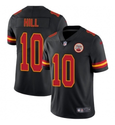 Nike Chiefs #10 Tyreek Hill Black Mens Stitched NFL Limited Rush Jersey Nike Chiefs #10 Tyreek Hill Black Mens Stitched NFL Limited Rush Jersey