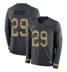 Nike Chiefs 29 Eric Berry Anthracite Salute to Service Men s Stitched NFL Limited Therma Long Sleeve Jersey Nike Chiefs 29 Eric Berry Anthracite Salute to Service Men s Stitched NFL Limited Therma Long Sleeve Jersey
