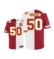 Nike Chiefs #50 Justin Houston Red White Mens Stitched NFL Elite Split Jersey Nike Chiefs #50 Justin Houston Red White Mens Stitched NFL Elite Split Jersey