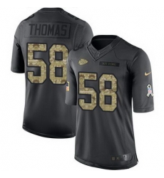Nike Chiefs #58 Derrick Thomas Black Mens Stitched NFL Limited 2016 Salute to Service Jersey Nike Chiefs #58 Derrick Thomas Black Mens Stitched NFL Limited 2016 Salute to Service Jersey