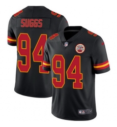 Nike Chiefs 94 Terrell Suggs Black Men Stitched NFL Limited Rush Jersey Nike Chiefs 94 Terrell Suggs Black Men Stitched NFL Limited Rush Jersey