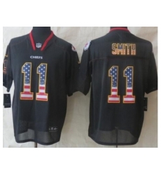 Nike Kansas City Chiefs 11 Alex Smith Black USA Flag Fashion NFL Jersey Nike Kansas City Chiefs 11 Alex Smith Black USA Flag Fashion NFL Jersey