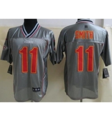 Nike Kansas City Chiefs 11 Alex Smith Grey Elite Vapor NFL Jersey Nike Kansas City Chiefs 11 Alex Smith Grey Elite Vapor NFL Jersey
