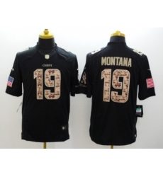 Nike Kansas City Chiefs 19 Joe Montana Black Limited Salute to Service NFL Jersey Nike Kansas City Chiefs 19 Joe Montana Black Limited Salute to Service NFL Jersey