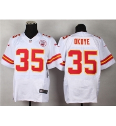 Nike kansas city chiefs 35 Christian Okoye White Elite NFL Jersey Nike kansas city chiefs 35 Christian Okoye White Elite NFL Jersey
