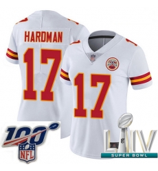 2020 Super Bowl LIV Women Kansas City Chiefs #17 Mecole Hardman Limited White Rush Vapor Untouchable Football Jersey 2020 Super Bowl LIV Women Kansas City Chiefs #17 Mecole Hardman Limited White Rush Vapor Untouchable Football Jersey