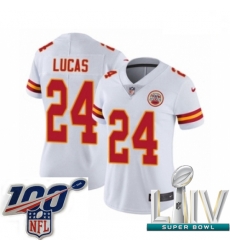 2020 Super Bowl LIV Women Nike Kansas City Chiefs #24 Jordan Lucas White Vapor Untouchable Limited Player NFL Jersey 2020 Super Bowl LIV Women Nike Kansas City Chiefs #24 Jordan Lucas White Vapor Untouchable Limited Player NFL Jersey