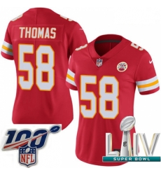 2020 Super Bowl LIV Women Nike Kansas City Chiefs #58 Derrick Thomas Red Team Color Vapor Untouchable Limited Player NFL Jersey 2020 Super Bowl LIV Women Nike Kansas City Chiefs #58 Derrick Thomas Red Team Color Vapor Untouchable Limited Player NFL Jersey