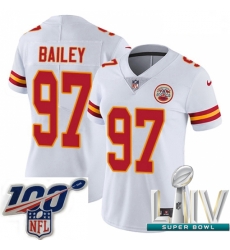 2020 Super Bowl LIV Women Nike Kansas City Chiefs #97 Allen Bailey White Vapor Untouchable Limited Player NFL Jersey 2020 Super Bowl LIV Women Nike Kansas City Chiefs #97 Allen Bailey White Vapor Untouchable Limited Player NFL Jersey