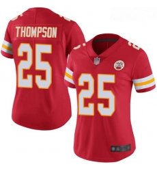 Chiefs #25 Darwin Thompson Red Team Color Women Stitched Football Vapor Untouchable Limited Jersey Chiefs #25 Darwin Thompson Red Team Color Women Stitched Football Vapor Untouchable Limited Jersey