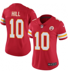 Nike Chiefs #10 Tyreek Hill Red Team Color Womens Stitched NFL Vapor Untouchable Limited Jersey Nike Chiefs #10 Tyreek Hill Red Team Color Womens Stitched NFL Vapor Untouchable Limited Jersey