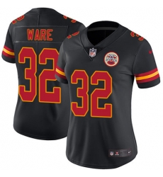 Nike Chiefs #32 Spencer Ware Black Womens Stitched NFL Limited Rush Jersey Nike Chiefs #32 Spencer Ware Black Womens Stitched NFL Limited Rush Jersey