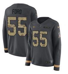 Nike Chiefs #55 Dee Ford Anthracite Salute to Service Women Stitched Nike Chiefs #55 Dee Ford Anthracite Salute to Service Women Stitched