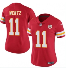 Women Kansas City Chiefs 11 Carson Wentz Red Vapor Untouchable Limited Stitched Jersey Women Kansas City Chiefs 11 Carson Wentz Red Vapor Untouchable Limited Stitched Jersey