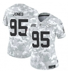 Women Kansas City Chiefs 95 Chris Jones 2024 F U S E Arctic Camo Salute To Service Limited Stitched Football Jersey Women Kansas City Chiefs 95 Chris Jones 2024 F U S E Arctic Camo Salute To Service Limited Stitched Football Jersey