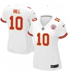 Womens Nike Kansas City Chiefs 10 Tyreek Hill Game White NFL Jersey Womens Nike Kansas City Chiefs 10 Tyreek Hill Game White NFL Jersey