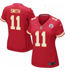 Womens Nike Kansas City Chiefs 11 Alex Smith Game Red Team Color NFL Jersey Womens Nike Kansas City Chiefs 11 Alex Smith Game Red Team Color NFL Jersey