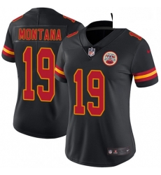Womens Nike Kansas City Chiefs 19 Joe Montana Limited Black Rush Vapor Untouchable NFL Jersey Womens Nike Kansas City Chiefs 19 Joe Montana Limited Black Rush Vapor Untouchable NFL Jersey