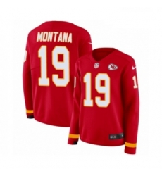 Womens Nike Kansas City Chiefs 19 Joe Montana Limited Red Therma Long Sleeve NFL Jersey Womens Nike Kansas City Chiefs 19 Joe Montana Limited Red Therma Long Sleeve NFL Jersey