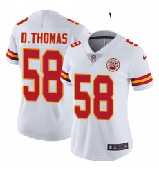 Womens Nike Kansas City Chiefs 58 Derrick Thomas Elite White NFL Jersey Womens Nike Kansas City Chiefs 58 Derrick Thomas Elite White NFL Jersey