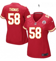 Womens Nike Kansas City Chiefs 58 Derrick Thomas Game Red Team Color NFL Jersey Womens Nike Kansas City Chiefs 58 Derrick Thomas Game Red Team Color NFL Jersey