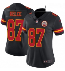Womens Nike Kansas City Chiefs 87 Travis Kelce Limited Black Rush Vapor Untouchable NFL Jersey Womens Nike Kansas City Chiefs 87 Travis Kelce Limited Black Rush Vapor Untouchable NFL Jersey