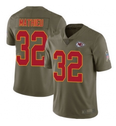 Chiefs 32 Tyrann Mathieu Olive Youth Stitched Football Limited 2017 Salute to Service Jersey Chiefs 32 Tyrann Mathieu Olive Youth Stitched Football Limited 2017 Salute to Service Jersey