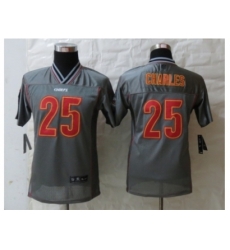 Nike Youth Kansas City Chiefs #25 Charles Grey Jerseys(Vapor) Nike Youth Kansas City Chiefs #25 Charles Grey Jerseys(Vapor)