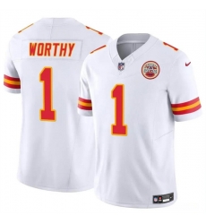 Youth Kansas City Chiefs 1 Xavier Worthy White 2023 F U S E Vapor Untouchable Limited Stitched Football Jersey Youth Kansas City Chiefs 1 Xavier Worthy White 2023 F U S E Vapor Untouchable Limited Stitched Football Jersey