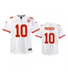 Youth Kansas City Chiefs #10 Isaih Pacheco Nike White Limited Jersey Youth Kansas City Chiefs #10 Isaih Pacheco Nike White Limited Jersey