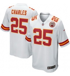 Youth Nike Kansas City Chiefs 25# Jamaal Charles Game White Jersey Youth Nike Kansas City Chiefs 25# Jamaal Charles Game White Jersey