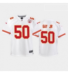 youth willie gay jr. kansas city chiefs white game jersey youth willie gay jr. kansas city chiefs white game jersey