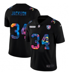 Las Vegas Raiders 34 Bo Jackson Men Nike Multi Color Black 2020 NFL Crucial Catch Vapor Untouchable Limited Jersey Las Vegas Raiders 34 Bo Jackson Men Nike Multi Color Black 2020 NFL Crucial Catch Vapor Untouchable Limited Jersey