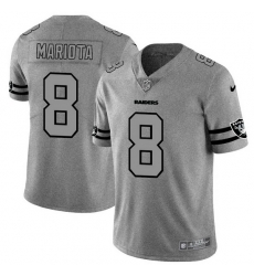Las Vegas Raiders 8 Marcus Mariota Men Nike Gray Gridiron II Vapor Untouchable Limited NFL Jersey Las Vegas Raiders 8 Marcus Mariota Men Nike Gray Gridiron II Vapor Untouchable Limited NFL Jersey