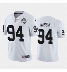 Las Vegas Raiders 94 Carl Nassib Vapor Limited Jersey White Inaugural Jersey Las Vegas Raiders 94 Carl Nassib Vapor Limited Jersey White Inaugural Jersey