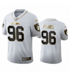 Las Vegas Raiders 96 Clelin Ferrell Men Nike White Golden Edition Vapor Limited NFL 100 Jersey Las Vegas Raiders 96 Clelin Ferrell Men Nike White Golden Edition Vapor Limited NFL 100 Jersey