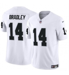 Men Las Vegas Raiders 14 Carter Bradley White F U S E Vapor Stitched Football Jersey Men Las Vegas Raiders 14 Carter Bradley White F U S E Vapor Stitched Football Jersey