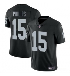Men Las Vegas Raiders 15 Kyle Philips Black 2025 Vapor Stitched Football Jersey Men Las Vegas Raiders 15 Kyle Philips Black 2025 Vapor Stitched Football Jersey