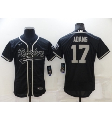 Men Las Vegas Raiders 17 Davante Adams Black Flex Base Stitched jersey Men Las Vegas Raiders 17 Davante Adams Black Flex Base Stitched jersey