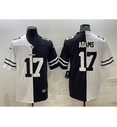 Men Las Vegas Raiders 17 Davante Adams Black White Split Vapor Untouchable Limited Stitched Jersey Men Las Vegas Raiders 17 Davante Adams Black White Split Vapor Untouchable Limited Stitched Jersey