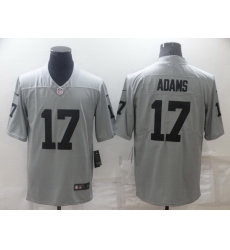 Men Las Vegas Raiders 17 Davante Adams Grey Limited Stitched jersey Men Las Vegas Raiders 17 Davante Adams Grey Limited Stitched jersey