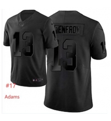 Men Las Vegas Raiders #17 Devante Adams Black Fashion Stitched Jersey Men Las Vegas Raiders #17 Devante Adams Black Fashion Stitched Jersey