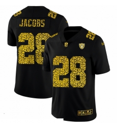 Men Las Vegas Raiders 28 Josh Jacobs Men Nike Leopard Print Fashion Vapor Limited NFL Jersey Black Men Las Vegas Raiders 28 Josh Jacobs Men Nike Leopard Print Fashion Vapor Limited NFL Jersey Black