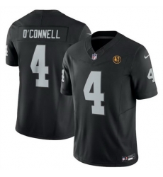 Men Las Vegas Raiders 4 Aidan O 27Connell Black 2023 F U S E With John Madden Patch Vapor Limited Stitched Football Jersey Men Las Vegas Raiders 4 Aidan O 27Connell Black 2023 F U S E With John Madden Patch Vapor Limited Stitched Football Jersey