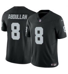 Men Las Vegas Raiders 8 Ameer Abdullah Black 2024 F U S E Vapor Stitched Football Jersey Men Las Vegas Raiders 8 Ameer Abdullah Black 2024 F U S E Vapor Stitched Football Jersey